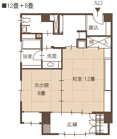 間取り図|湯河原温泉旅館おんやど惠